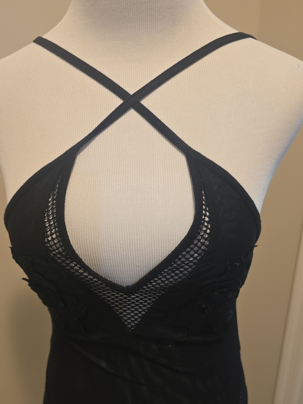 Divided Women’s Black Crisscross One-Piece Swimsuit - Picture 6 of 6